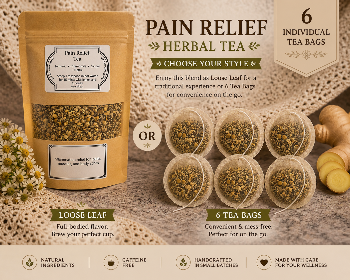 Pain Relief Herbal Tea